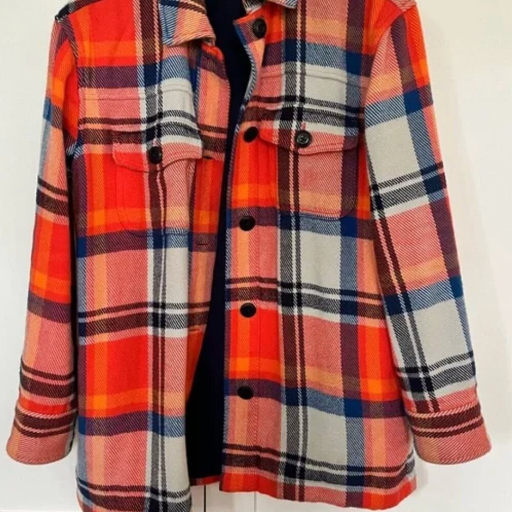 NWOT Outerknown shirt jacket size L Flame